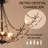 6 Light Dimmable Elegant Black Crystal Chandelier