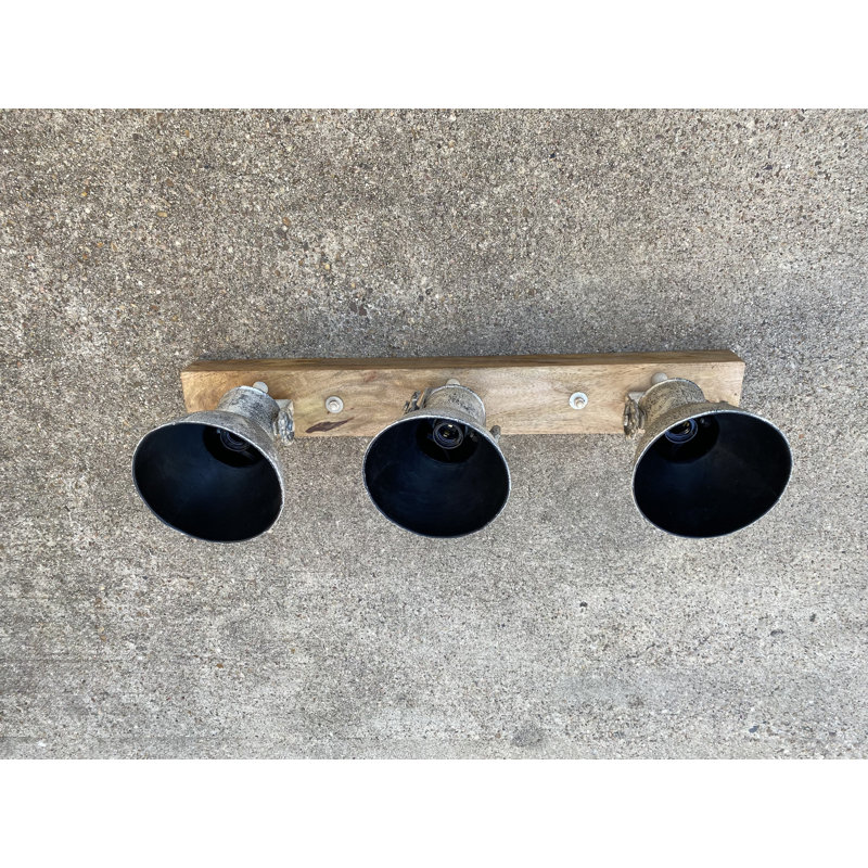 Anatasia Solid Wood Spotlight, Old Black