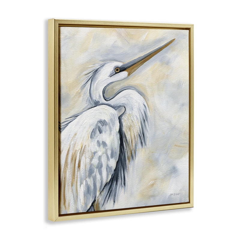Art mural sur toile Floater, Cadre flottant métallique doré, H 21 po x l 17 po