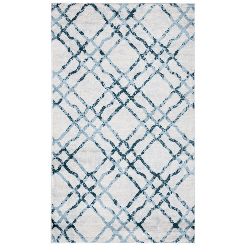 Leytonstone Geometric Hand Woven Area Rug, Rectangle 122 x 183 cm