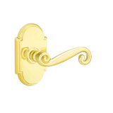 Scroll Privacy (Bed & Bath) Door Lever with Arch Rosette