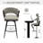 28" Bar Chair Linen Woven Bar Stool Set Of 2 (No Including  Table)-27946986