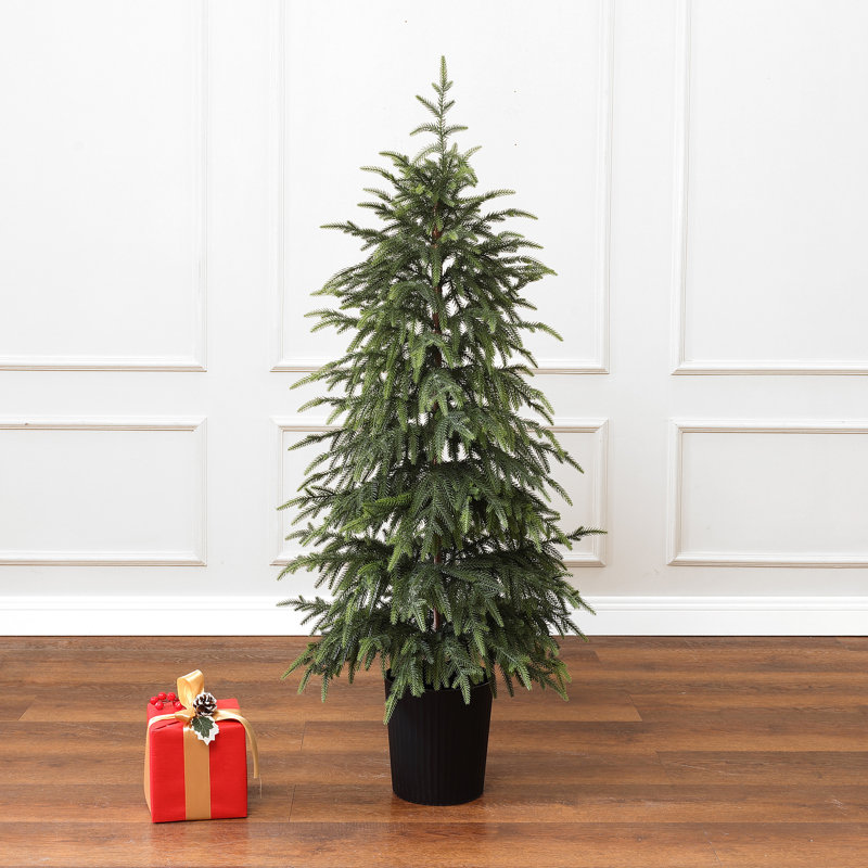 Sapin de Noël artificiel à branches vertes, 4'