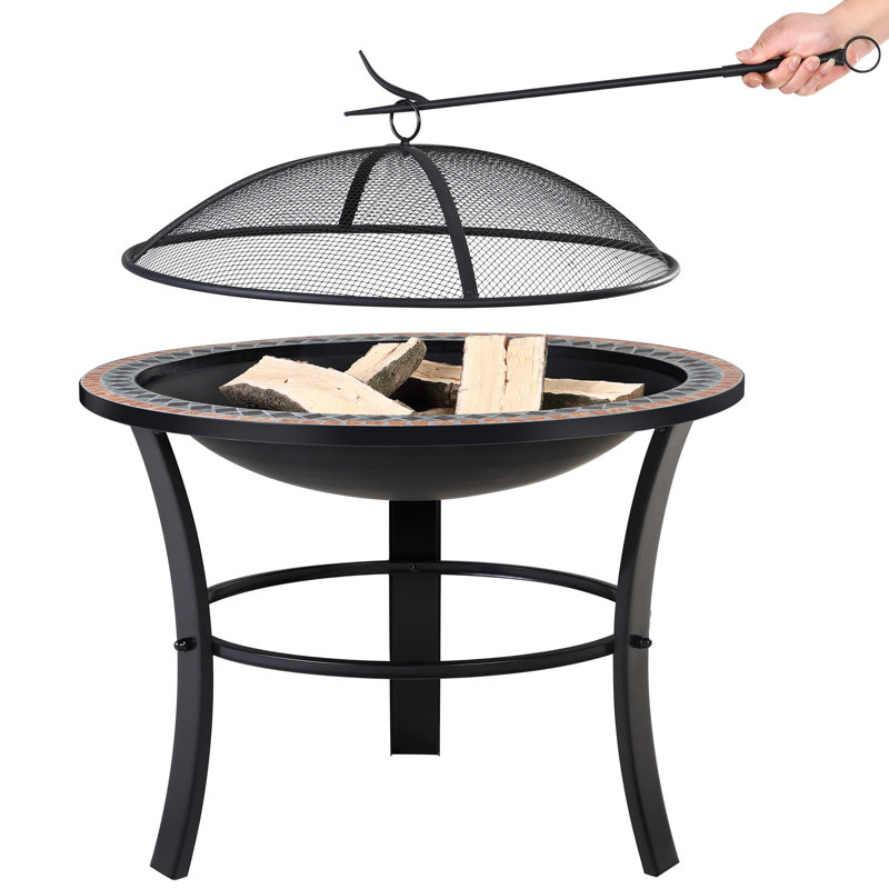 Circle Charcoal Smokeless Outdoor Fireplace