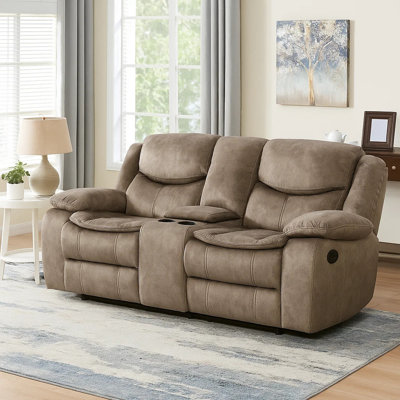 Demetrianna Upholstered 78.5'' Reclining Loveseat