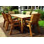 Faulkner 6 - Person Solid Wood Patio Dining Set Umbrella Hole Included Rectangular Table with Cushions Included-653059278