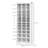 71" Tall Shoe Rack Storage Organizer, Narrow Shoe Cabinet For Entryway With Open Cubes For 36 Pairs, White, Sideboard