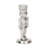 6" Silver Cast Iron Christmas Nutcracker Figurine