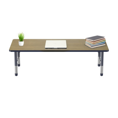 Rectangle T-Mold Adjustable Height Activity Table
