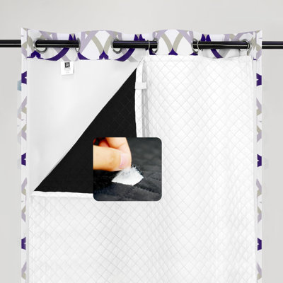 Laraoun 2 Panels  Blackout Thermal Curtain Liner
