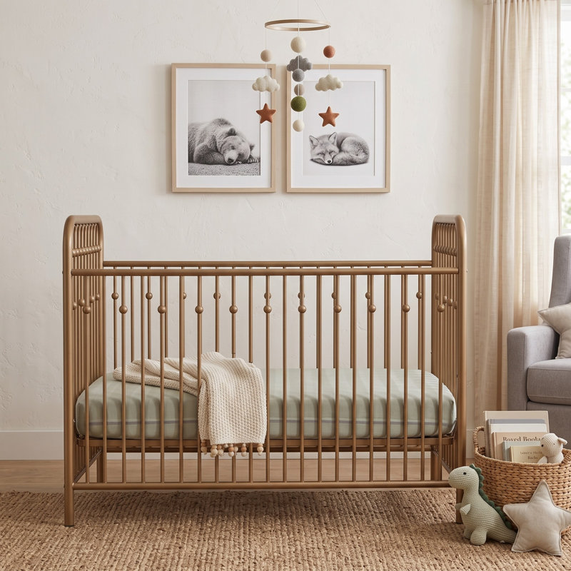 Klos Metal Standard Crib, Gold