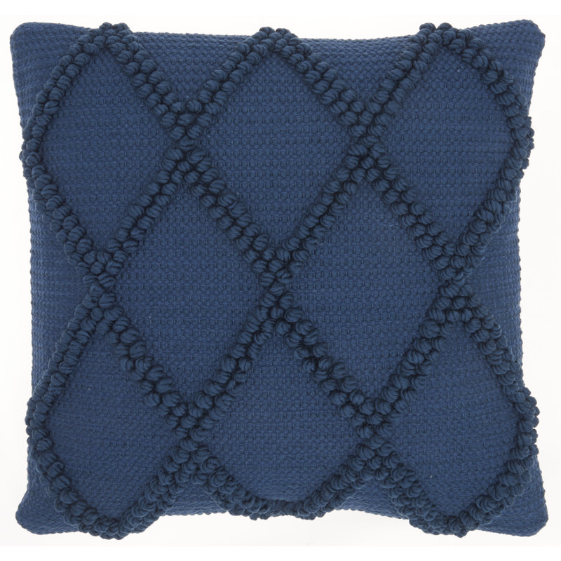  Housse de coussin carré et insert, Bleu marine