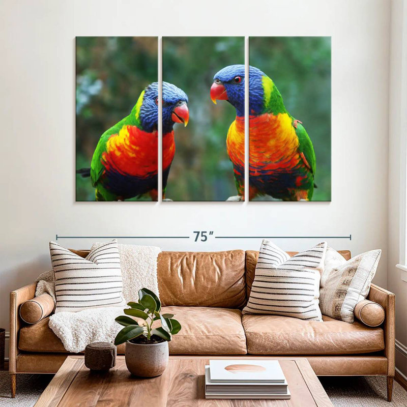 Brampt Lorikeet Buddies, 42" H x 65" W