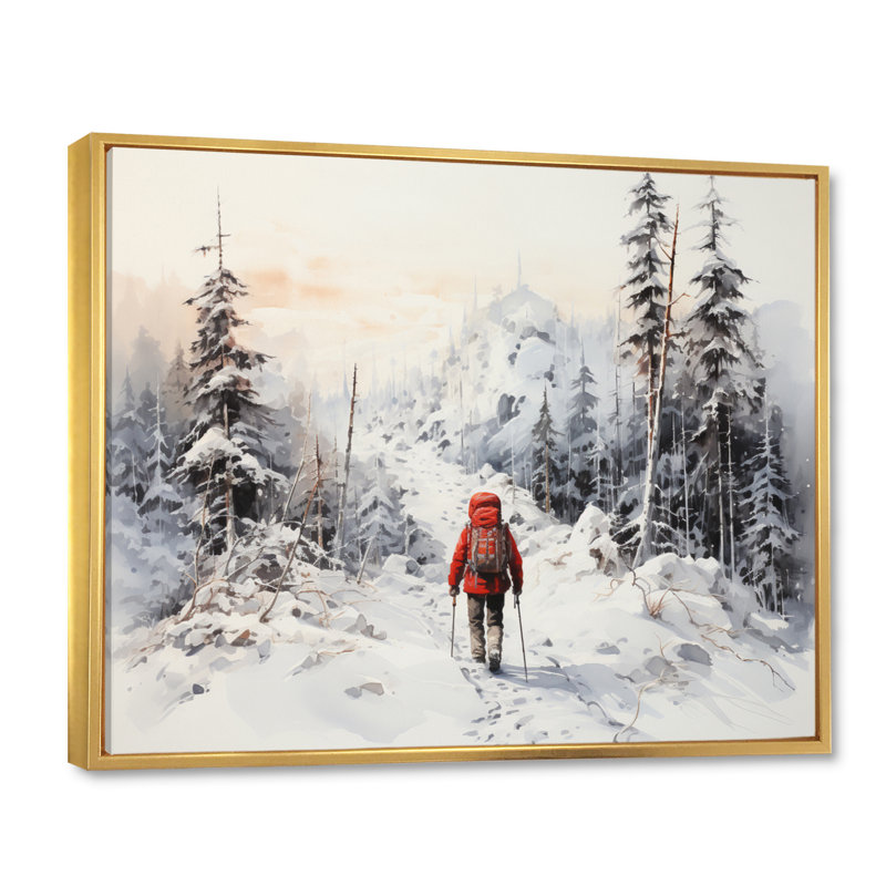 Randonnée arctique Alaska I - impression, H 12 po x l 20 po x P 1 po, Cadre flottant doré