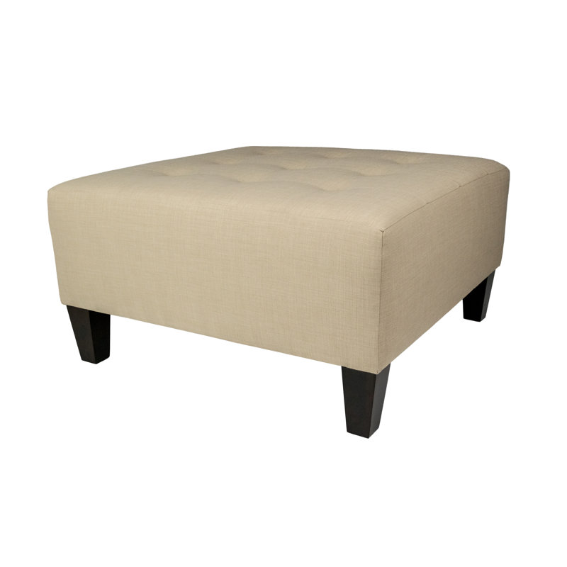 Labelle Upholstered Ottoman, Beige