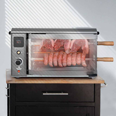 Brazilian Flame 21'' W x 12.4'' D Portable Indoor/Outdoor Use Single Burner Electric Grill