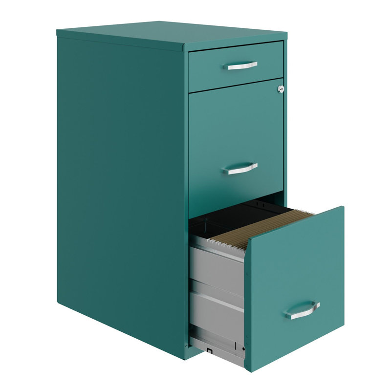 14.25'' Wide 3 -Drawer Steel File Cabinet