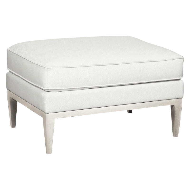 Camilla Upholstered Ottoman, Casa Blanca, Kempsey Sheepskin