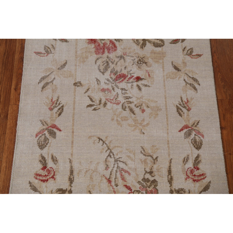 Tapis de couloir oriental en laine Aubusson