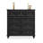 Black Solid + Manufactured Wood Accent Cabinet-1488645928