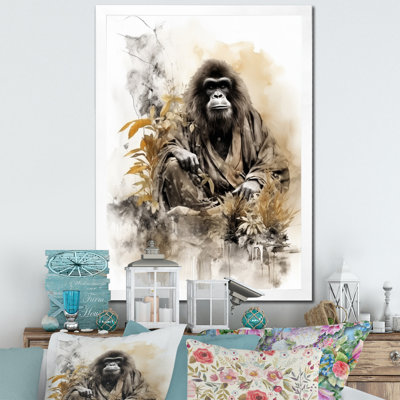 Bata, art asiatique, orang-outan Sumi I