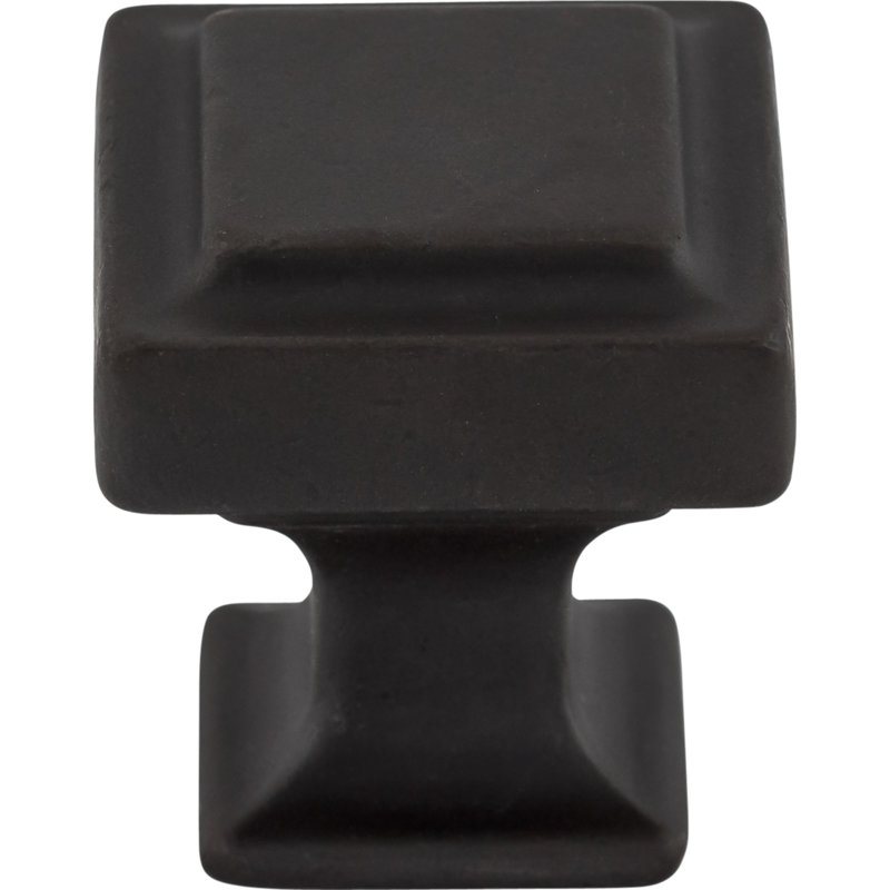 Ascendra Square Knob, 1 1/8" Length, Sable