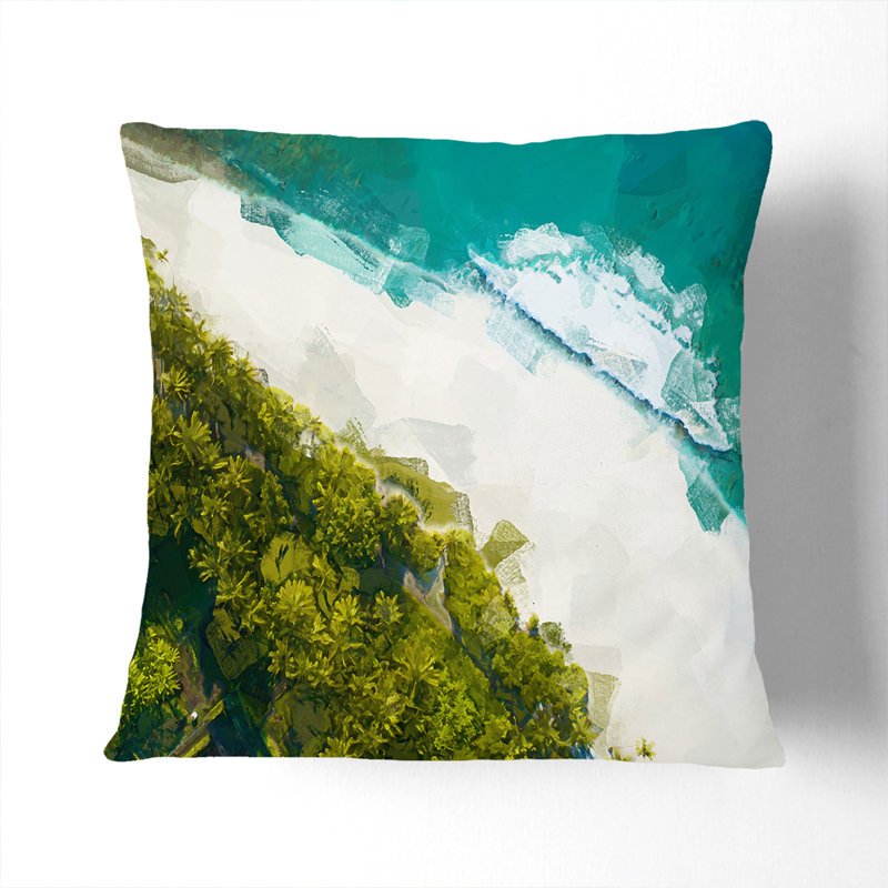 Square Cushion, 55cm H x 55cm W x 20cm D, White