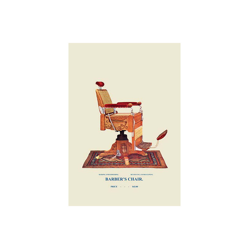Chaise de barber à mèches