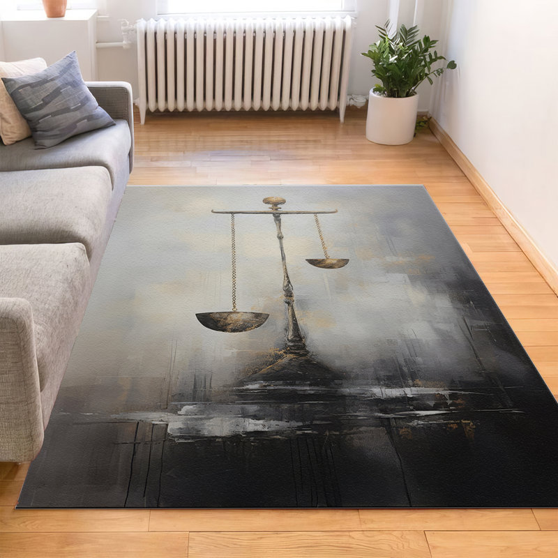 Stylish Non Woven Thin Type Printed Rug Featuring a Mesmerizing Floral Design and Intricate Detailing for a Classy and Refined Addition to Your Home Decor