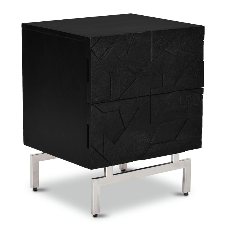 Table de chevet en bois massif Geo