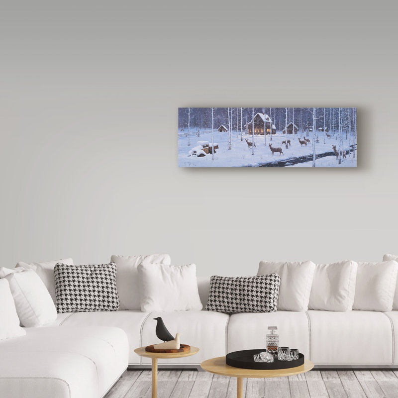 Fazulla Holiday Silence - impression sur toile tendue, H 16 po x l 47 po x P 2 po