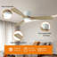 Ventilateur de plafond Lahni avec lumières, télécommande, 6 vitesses et moteur CC réversible-1552762704-1552762705