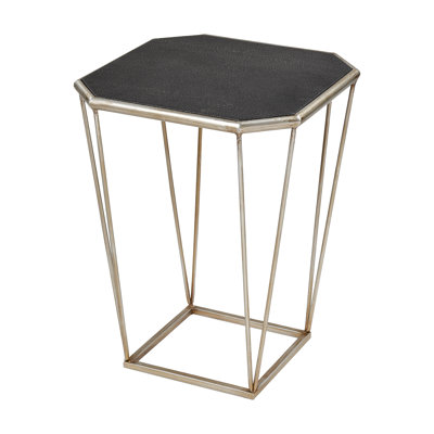 Stone Top End Table
