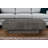 59" Dark Gray Solid Wood Coffee Table