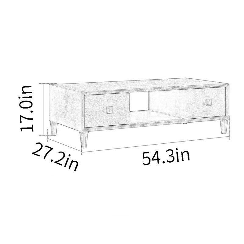 Table basse ouverte moderne