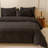Solid Color Comforter Dark Color 3 PCs Bedding Set Deep Color Bed Comforter Set-115667183-115667186