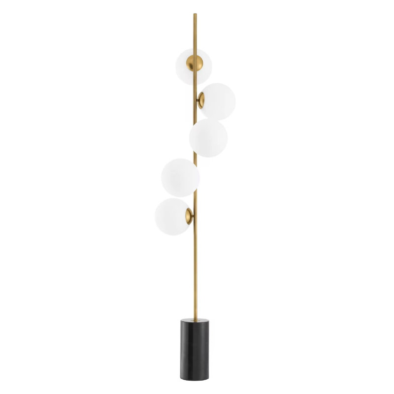 75'' Tree Floor Lamp, Brushed Nickel
