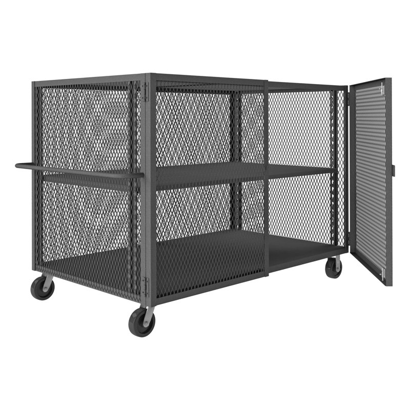 Chariot de sécurité, H 56,44 po x l 80,5 po x P 46 po