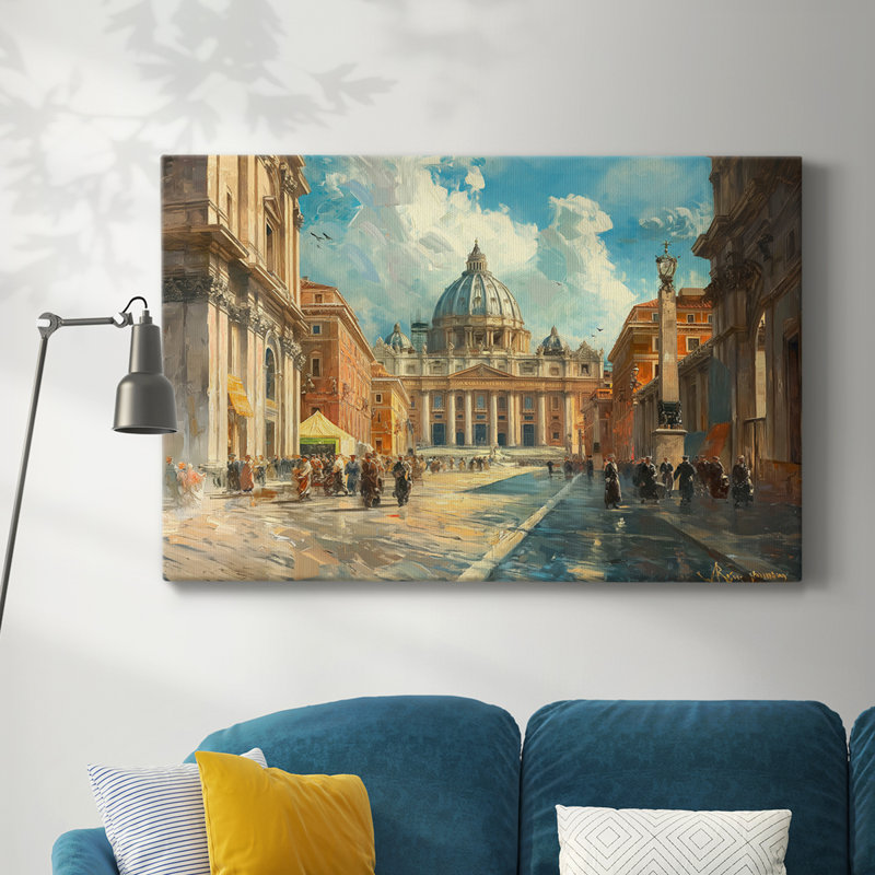 LANDSCAPE CCLXVII - Toile tendue avec châssis Premium - Prêt à être accroché, H 12 po x l 18 po