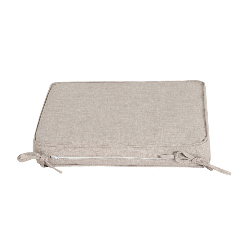 Coussin de chaise d'extérieur avec attaches Dall, Beige
