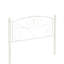 Lit en métal blanc avec esthétique contemporaine, construction robuste pour la durabilité, calme et stable, assemblage facile, aucun sommier requis, peut accueillir un matelas de 8 pouces ou plus, poids de 600 lb