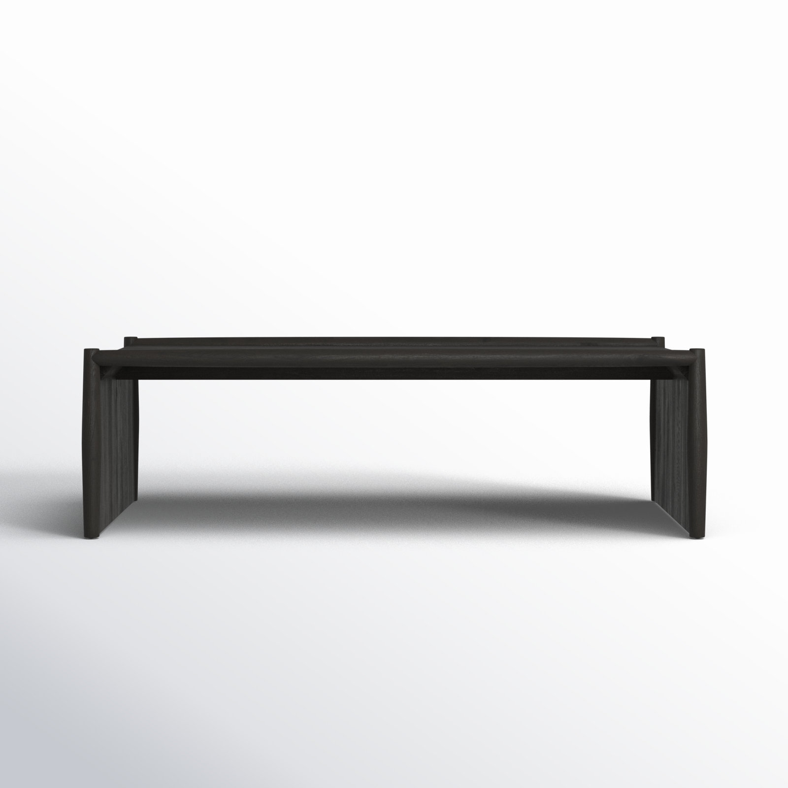 Cayenne Solid Wood Single Coffee Table, Black