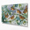 «Birds Southern House Wren», art mural sur toile bleue