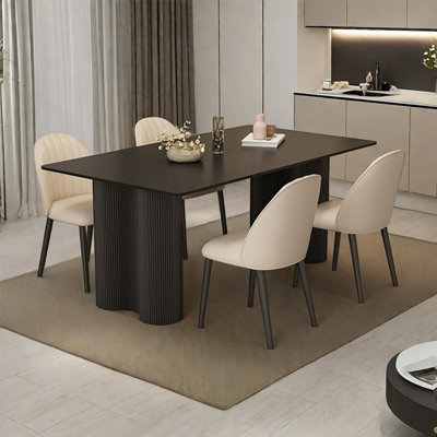 French modern simple dining table set