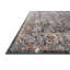 Tapis à motif floral bleu marine / orange Fiorillo-639821014