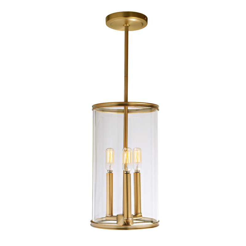 Gilford 3 - Light Unique/Statement Pendant, Satin Brass