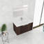 Meuble-lavabo 36 po avec lavabo en résine. Exposition murale, fermeture en douceur. Stripe Serenity. Accessoire de rangement abondant, moderne, monté en armoire. Grace. Beaucoup de possibilités-1296172627