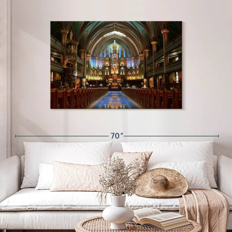 Adella Inside Notre Dame Basilica, 30" H x 45" W