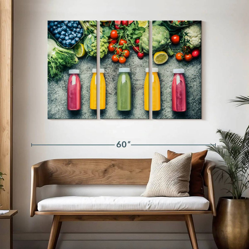 Yarlin Fresh Fruit Juices, 32" H x 50" W