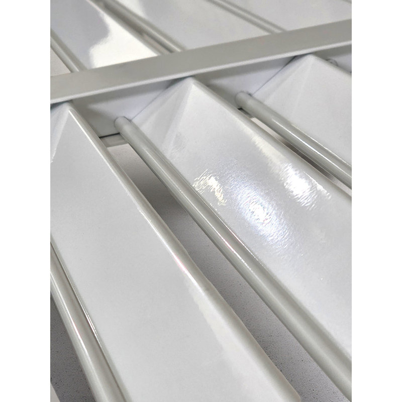 Volet métallique Breeze Louver - blanc, H 34,25 po x l 1 po x P 54 po
